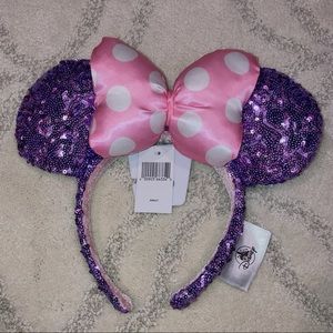 Minnie Mouse Purple and Pink Ears - NWT